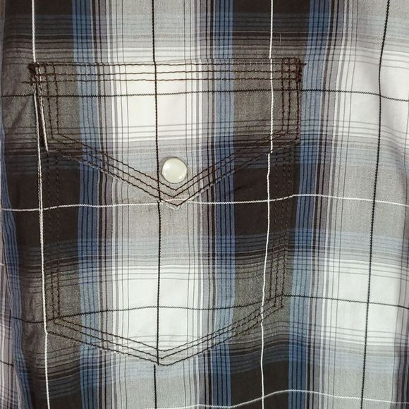 Resistol‎ University Fit Snap Front Plaid Western Rodeo Shirt Size XXL - Picture 2 of 8